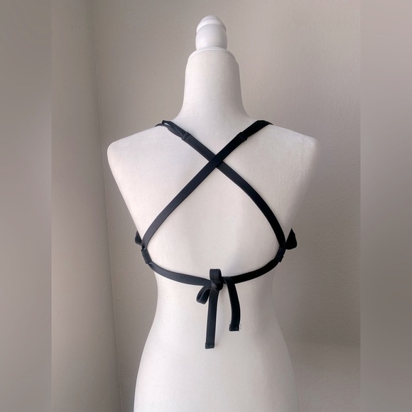 NWOT Shade & Shore Black Bikini Top - Picture 2 of 4